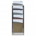Esiteteline Alba mesh pysty musta 5-os
