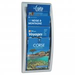 Seinäesiteteline Paperflow 4xa4 hopea