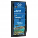 Seinäesiteteline Paperflow 4xa4 musta