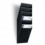 Seinäteline a4 6-os pysty musta