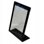 Esiteteline Style L-malli A5 akryyli mustat reunat 5kpl