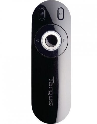 209053 Esityskaukosäädin Targus Presentation Remote on tyylikäs langaton USB-lähettimellä toimiva esityksien pitämiseen suunniteltu helppokäyttöinen kaukosäädin. Kaukosäädin on yhteensopiva Windows, Mac ja Netbook laitteissa.