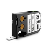 Etiketti Dymo XTL 12mm Vinyyli, musta- valkoinen