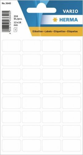 Etiketti Herma 3640 permanent 12x18mm 224 tarraa/7ark, hinta 2,17€
