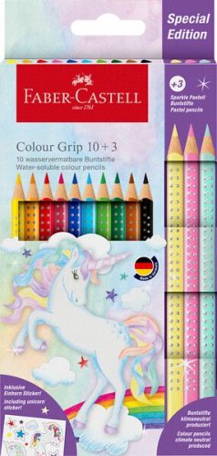 Faber-Castell Colour Grip yksisarvinen 10+3