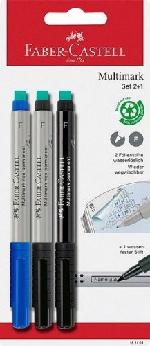 Faber-Castell multimarksetti 2xspriiliuk, 1xpermanent