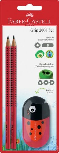 FC Grip blister eläinkuosikumi 2 lyijykynää+teroitin