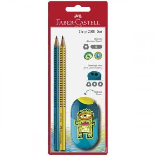 FC Grip blister trendikumi 2 lyijykynää+teroitin