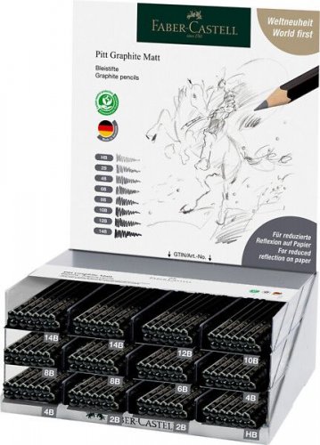 FC Pitt Graphite Matt display 144 kynää