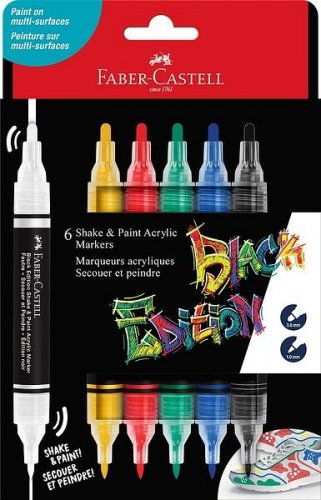 FC Shake & Paint akryylitussi 6väriä perusvärit BE