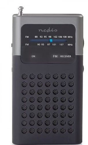 Fm-radio Nedis Paristokäyttöinen musta