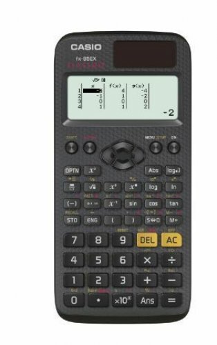 202072 Funktiolaskin Casio FX-85 ES PLUS on paristolla ja valokennolla toimiva laadukas ja monipuolinen laskin jossa on tarkka ja kirkas näyttö. Laskimella on kolmen vuoden takuu.