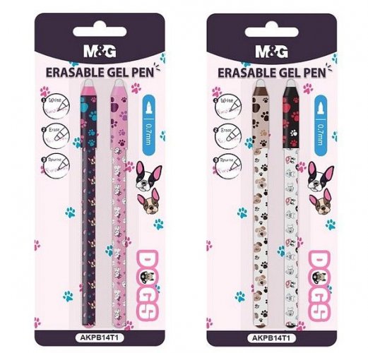 Geelikynä Söpöt Koirat pyyhittävä 0,7mm blister