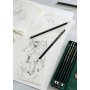 Grafiittikynäsarja Faber-Castell Pitt Graphite Matt 6 kpl/setti