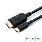 Hdmi kaapeli MicroConnect USB-C/ 3m musta