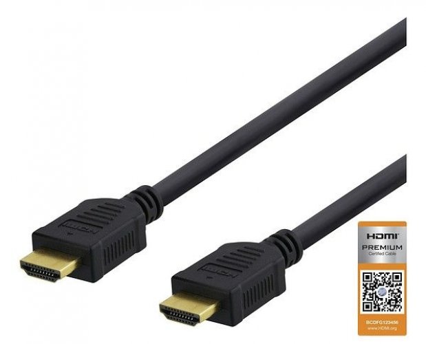 Hdmi kaapeli Premium 2.0 3m 4K UHD High-Speed musta