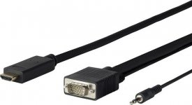 Hdmi kaapeli Vivolink Pro to VGA +Audio 3,5 mm minijack 5m