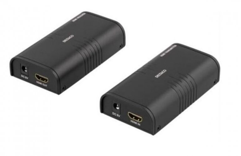 Hdmi-vahvistin Deltaco lähetin + vastaanotin