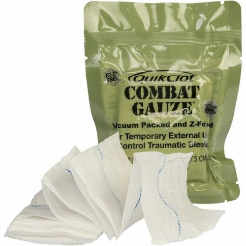 Hemostaattiside QuikClot Combat Gauze Z-fold