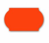 Liima Hintaetiketti 26x16mm L2 oranssi pysyvä 1200kpl