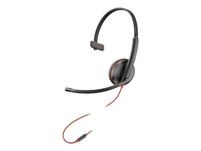 Poly Blackwire 3215 Monaural USB-C 3.5mm plug +USB-C/A Adap