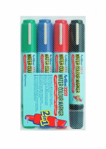 Huopakynä Artline 2in1 2,0/5,0mm 4 värin sarja pyöreä kärki kaksipäinen (EK325TW4)