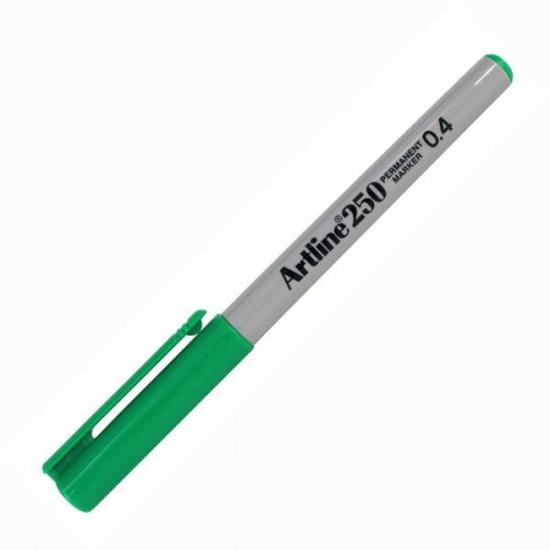 Merkintäkynä Artline 250 0,4mm vihreä pysyvä