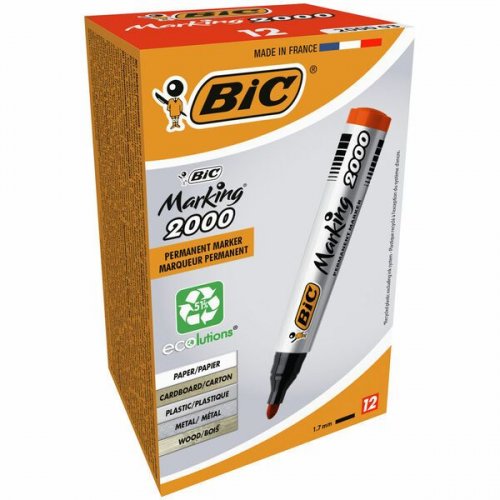 Huopakynä BIC 2000 1,7mm punainen pyöreä kärki