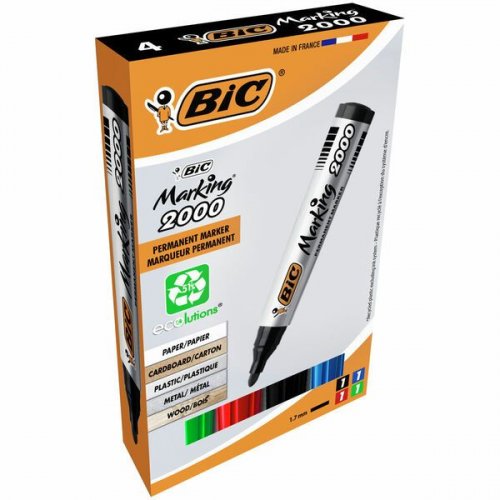 Huopakynä BIC 2000 1,7mm 4 värin sarja pyöreä kärki