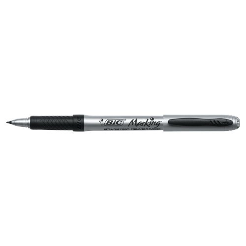 Huopakynä Bic pyöreä 0,7mm permanent musta cd-/dvd-levyjen merkitsemiseen