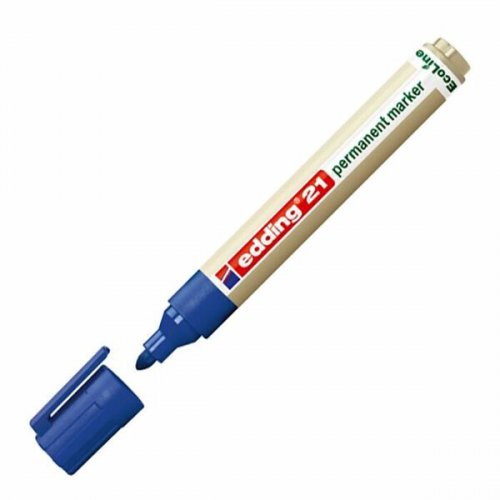 Huopakynä Edding 21 1-3mm sininen pyöreä kärki
