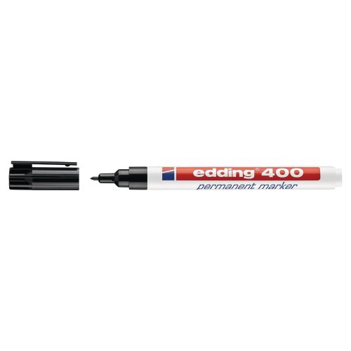 Huopakynä Edding 400 pyöreä 1 mm permanent musta