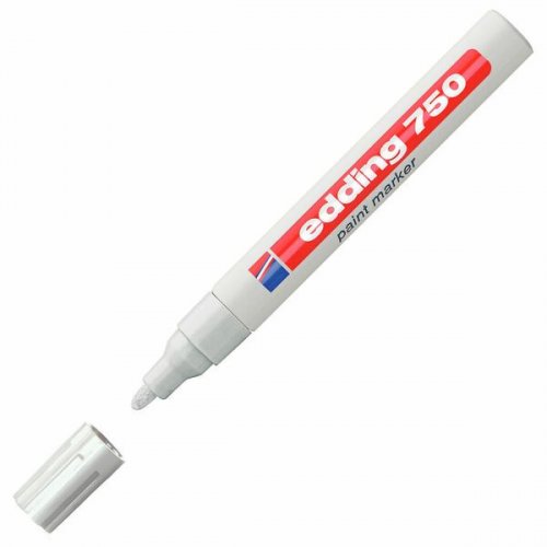 Edding 750 2-4mm valkoinen pyöreä kärki