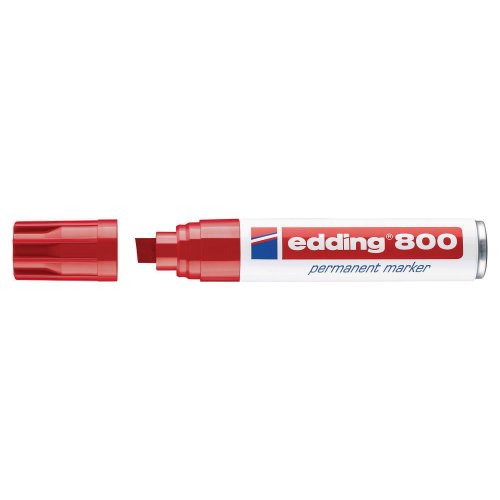 Huopakynä Edding 800 viisto 4-12mm permanent punainen