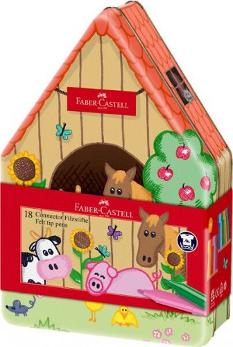 Huopakynä Faber-Cast Connector maalaistalo 18 kynäää