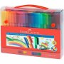 Huopakynä Faber-Castell Connector 60 väriä salkku