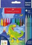 Huopakynä Faber-Castell dinosaurus 10+3 väriä sarja