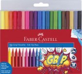Huopakynä Faber-Castell Grip 20 väriä sarja