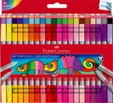 Huopakynä Faber-Castell kaksipäinen 40 kynää
