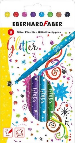 Huopakynä Glitter 8 kpl
