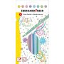 Huopakynä Glitter pastelli 8 kpl
