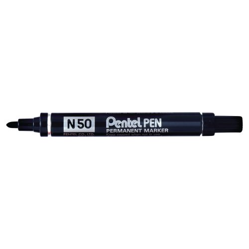 Huopakynä Pentel n50 pyöreä 1-2 mm permanent musta