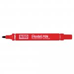 Huopakynä Pentel n50 p 1-2 perm punainen