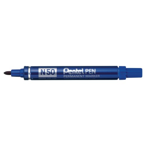 Huopakynä Pentel n50 pyöreä 1-2 mm permanent sininen