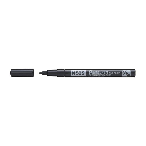 Huopakynä Pentel n50s pyöreä 0,5-1 mm permanent musta