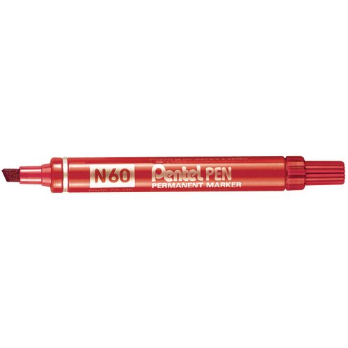 Huopakynä Pentel n60 viisto 1-5 mm permanent punainen