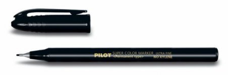 Huopakynä Pilot SCAN-UF 0,4mm musta pyöreä kärki (Super Color Ultra fine)