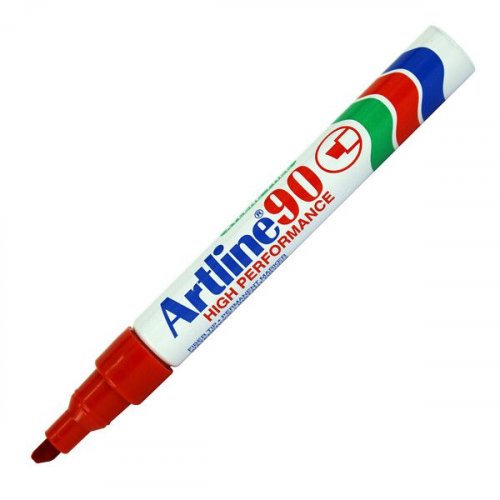 Huopakynä Artline EK-90 blister 4,5mm punainen viistokärki