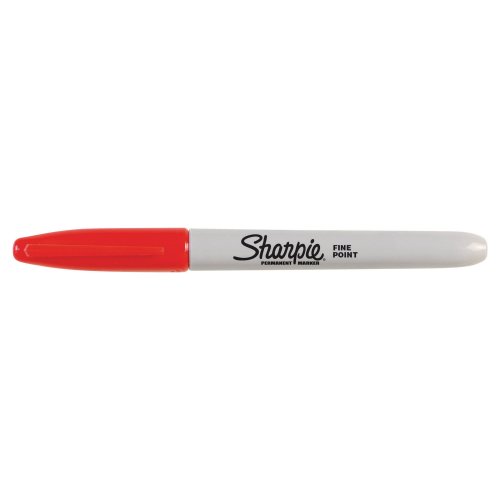 Huopakynä Sharpie fine pyöreä 1mm permanent punainen