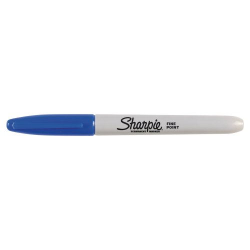 Huopakynä Sharpie fine pyöreä 1mm permanent sininen